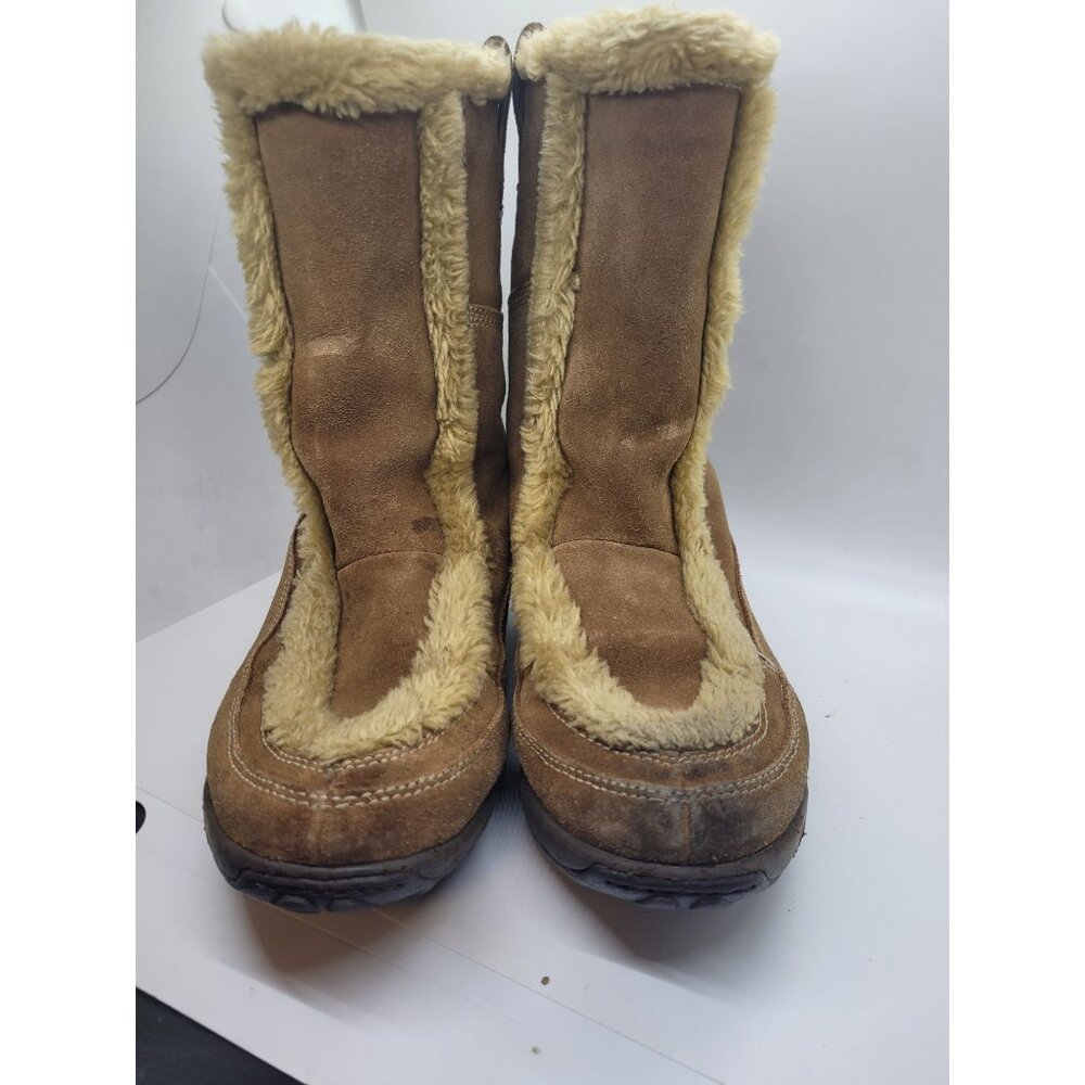 Timberland Women's Suede Winter Boots 7 boho indie outerwear faux fur comfort - Picture 2 of 9
